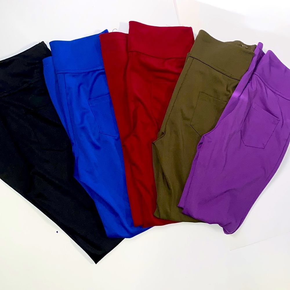 Jean Style 4 Pockets Regular Tall Bootcut Yoga Pants, 4 Pockets, UPF50+ Set of5